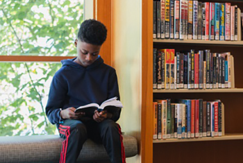 Young child reading
