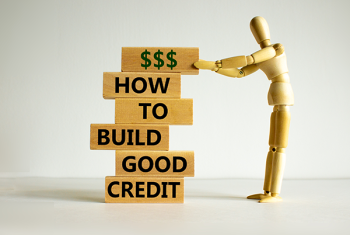 How to build good credit stock image