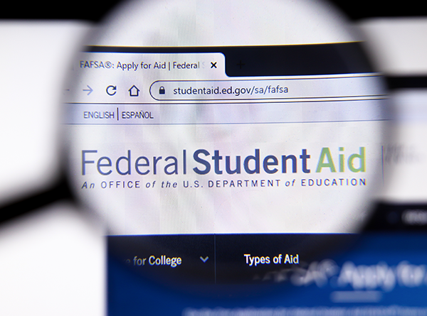 An image that says Federal Student Aid