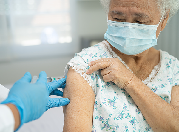 Person getting vaccinated 