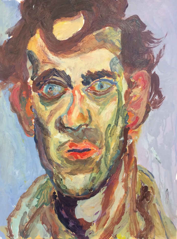 Painted portrait of a man