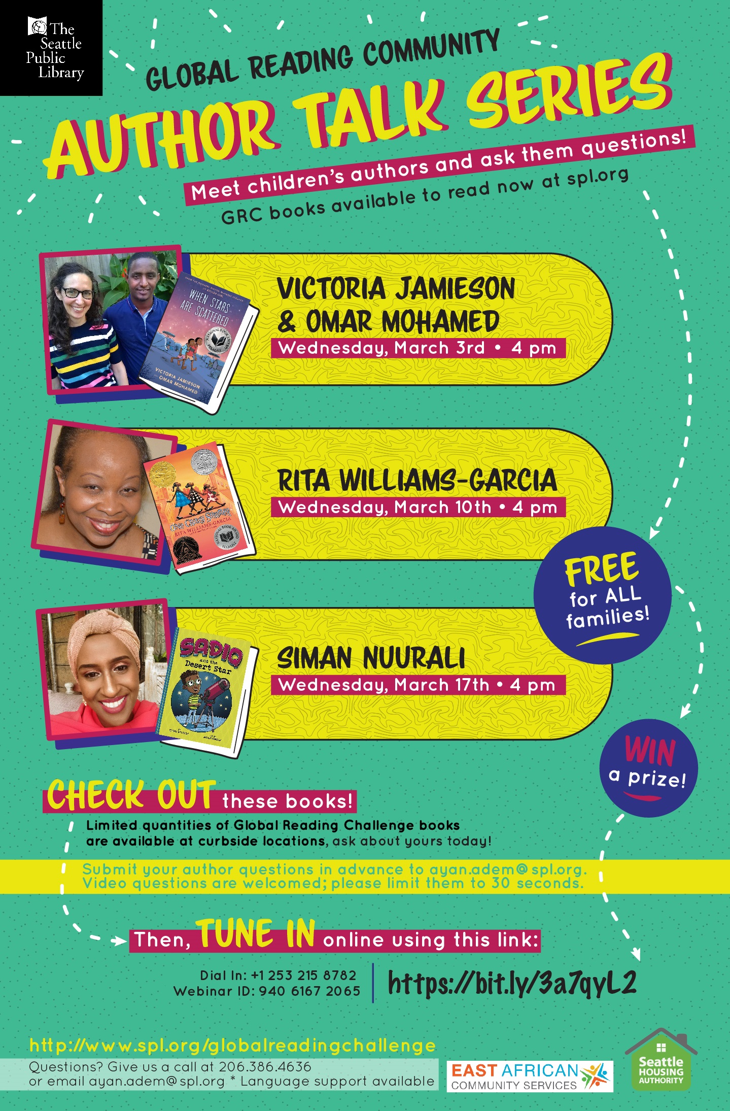 Seattle Public Library Community author talk series