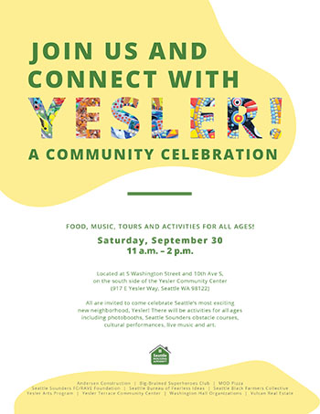 Connect with Yesler flyer