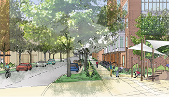 Rendering of Green Street loop