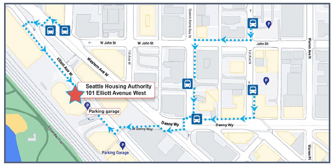 map of Seattle Housing Authority location