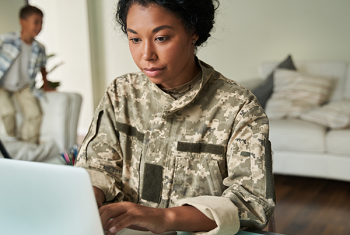 Stock image of a veteran