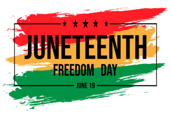 Image that says Juneteenth