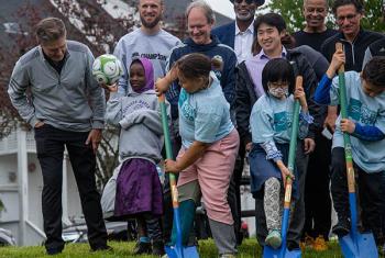 Groundbreaking for soccer fields at NewHolly