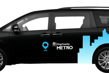 Van with King Country Metro logo on it