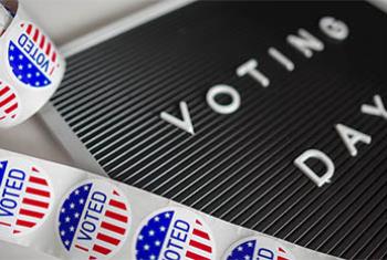 Voting Day sign