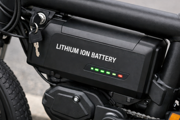 Stock photo of lithium ion battery
