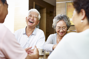 Image of elderly people laughing