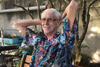 Robert Fuller seated