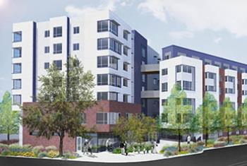 Rendering of Red Cedar apartment building 