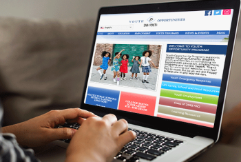 sha youth website homepage