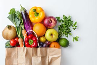 Groceries stock image