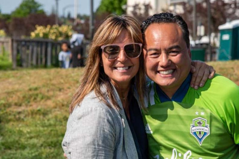 Executive Director of RAVE Foundation Ashley Fosberg and Thach Nguyen