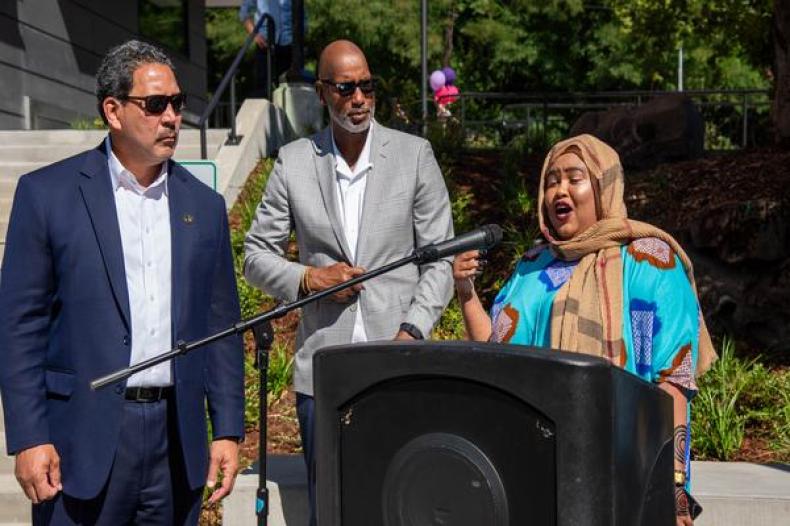 Salish Landing resident Fatuma