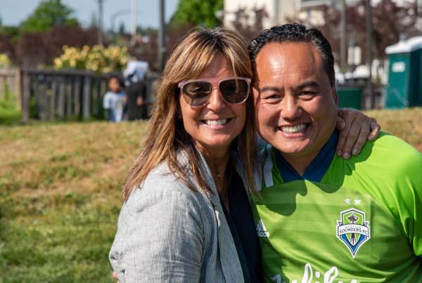 Executive Director of RAVE Foundation Ashley Fosberg and Thach Nguyen