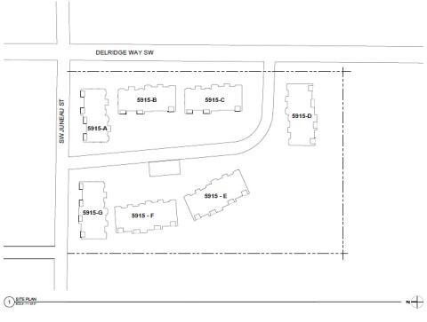 Map of construction at Longfellow Creek Map of construction at Longfellow Creek