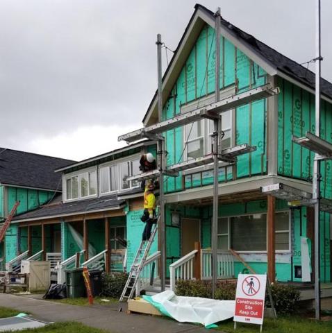 Home under renovation