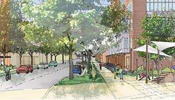 Rendering of Green Street loop