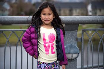 Girl standing