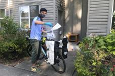 man delivering masks