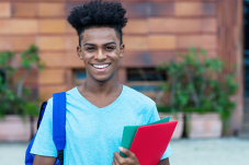 Stock image of boy smiling 