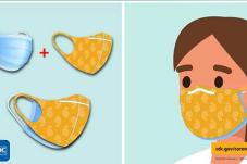 CDC face covering illustration