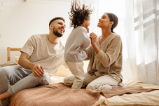 Stock image of family