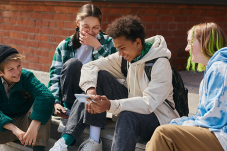 Group of teens