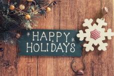 Happy Holiday sign