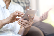 Person using cellphone