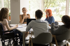 Image of teens at internship