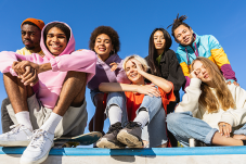 Group of teens