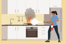 Kitchen fire safety