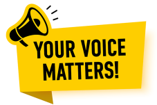 Stock image of your voice matters