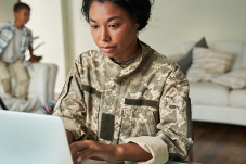 Stock image of a veteran
