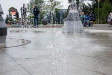fountain at Yesler Park 