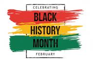 'Celebrating Black History Month' graphic
