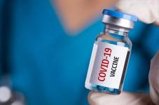 Vial of 'COVID-19 vaccine'