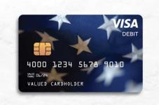 Stimulus payment debit card
