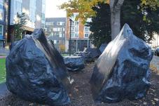 Megastrobili sculpture at Yesler