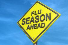 'Flu Season Ahead' sign