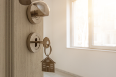 Key opening door 