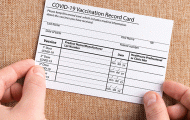 Photo of COVID-19 vaccination card