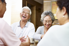 Image of elderly people laughing