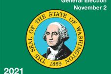 '2021 General Election' with 'Seal of the state of Washington'