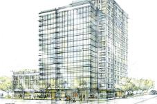 Rendering of proposed building